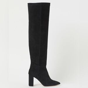H&M Suede Tall Boots Premium Collection New